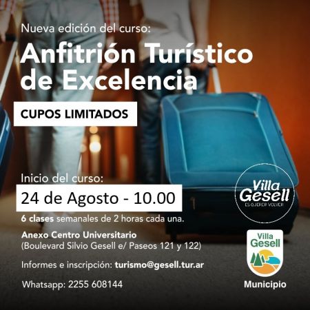 Edición 2023 del Curso “Anfitrión Turístico de Excelencia”